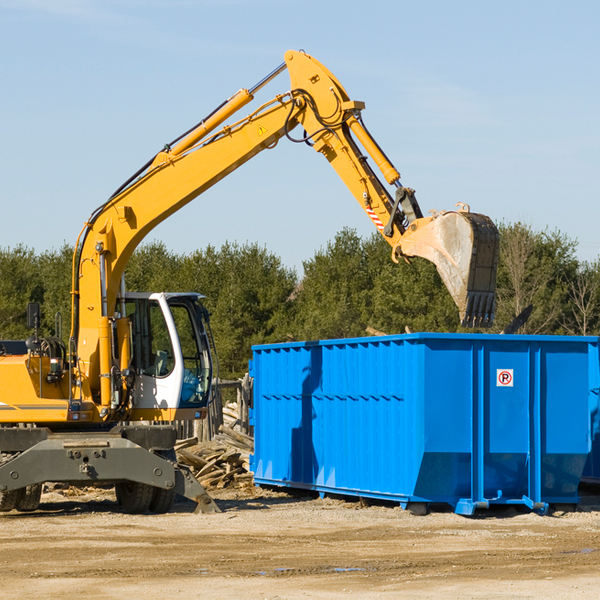 are there any restrictions on where a residential dumpster can be placed in Passamaquoddy Pleasant Point